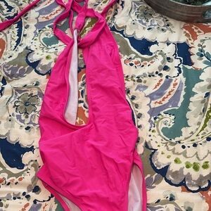 Hot Pink One-Piece Swimsuit
